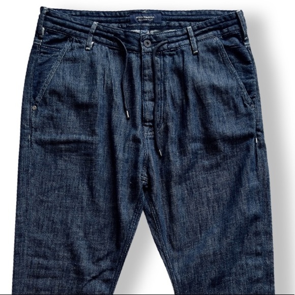 Scotch & Soda Indigo Dyed Pull On Jean Jogger - Picture 7 of 16